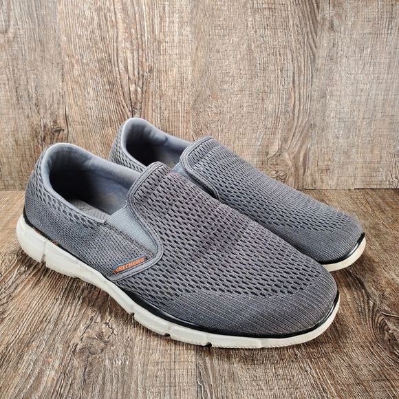 Skechers Shoes | Skechers Equalizer Double Play Men's Size 10.5 Gray Casual Slip on Shoes Loafers | Color: Gray | Size: 10.5 | Chiimaisnusnu's Closet